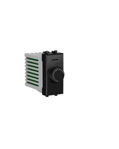 Диммер поворотный Черный квадрат, Avanti, 16A, 1 мод. DKC 4402131 в Липецке Аксессуары для стоек и шкафов Pintop.ru