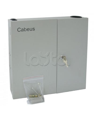 Бокс оптический настенный 19 на 16 SC/2xLC портов Cabeus FO-WL-16SC-K в Липецке Кросс оптический Pintop.ru