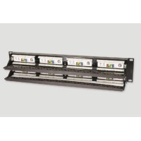 Патч-панель 19", 2U, 48xRJ45 категория 6 Eurolan (27B-U6-48BL)