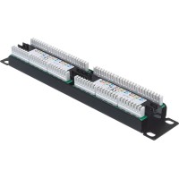 Панель коммутационная 10", 1U, 12 портов UTP, RJ-45, CAT 5e REXANT 04-0025