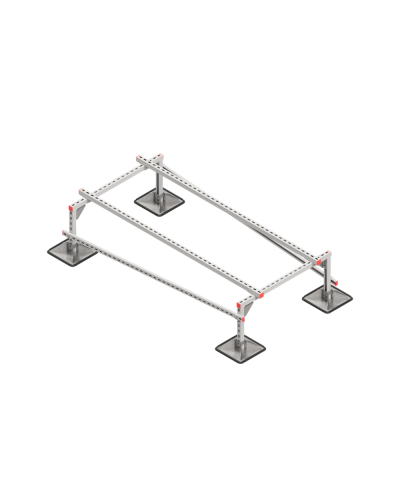 Опорная конструкция для установки оборудования TECHNORAPTOR STEELFOOT 1000х2000 тип 1 КМ-профиль (KM-TR-STF-SSEI-1000-2000-1) в Липецке Системы видеонаблюдения Pintop.ru