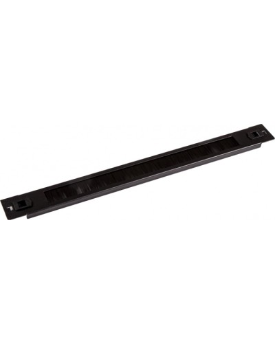 Панель 19 с щеточным вводом 1U, быстросъемная, черная LANMASTER LAN-DC-TLBRP-1U в Липецке Аксессуары для стоек и шкафов Pintop.ru