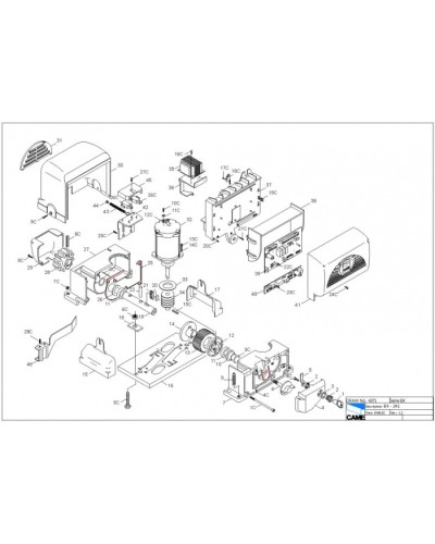 Ручка разблокировки H3000 Came 119RIR055 в Липецке Запчасти для шлагбаумов и автоматики Pintop.ru