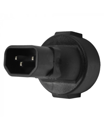 Адаптер переходной, розетка Schuko - вилка C14, 220В, 10А, черный LANMASTER (LAN-PPS/14-BK) в Липецке Проходные адаптеры и розетки оптические Pintop.ru