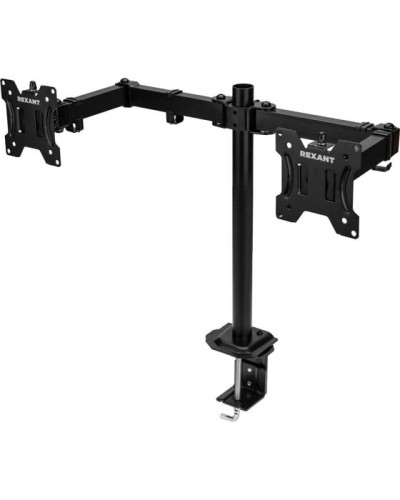 Кронштейн для двух мониторов 13-32, одно колено настольный, серия офис REXANT 38-0356 в Липецке Системы видеонаблюдения Pintop.ru