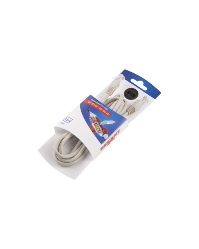 Патч-корд U/UTP RJ45-RJ45, CAT 5e, PVC, серый, 1,5м REXANT 06-3202 в Липецке Патчкорды (медные) Pintop.ru