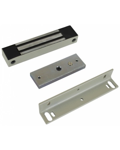 Замок электромагнитный влагозащищенный AccordTec ML-100K (белый) с уголком в Липецке Электромагнитные замки Pintop.ru