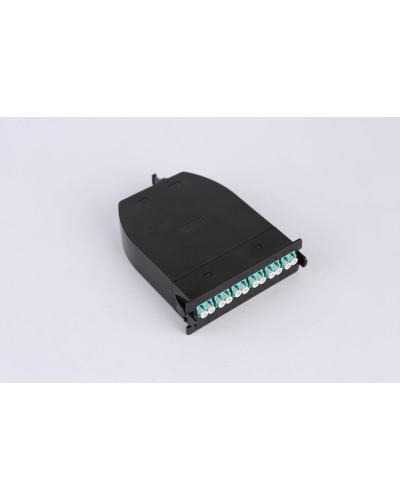 MPO кассета OM3, 12xLC, тип B, низкие потери, черная LANMASTER LAN-MCSB-1M-12LC/OM3 в Липецке Коннекторы Pintop.ru