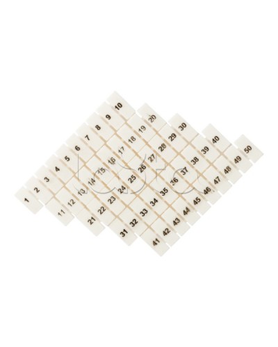 Маркеры для JXB-ST 1,5 с нумерацией 1-50 (100 шт.) EKF PROxima (zb-st-1.5-1-50) в Липецке Клеммные колодки Pintop.ru