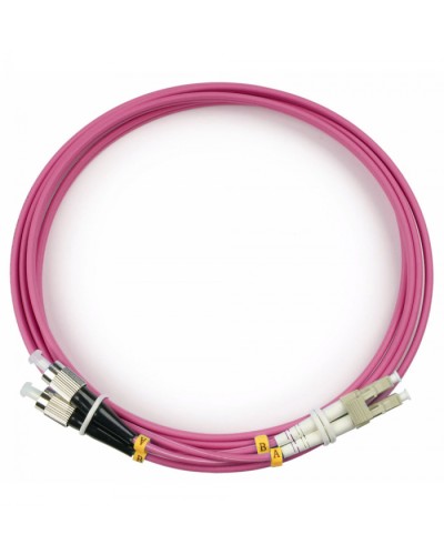 Шнур оптический duplex LC-FC 50/125 mm OM4 2м LSZH Cabeus FOP-50-OM4-LC-FC-2m в Липецке Патч-корды оптические Pintop.ru