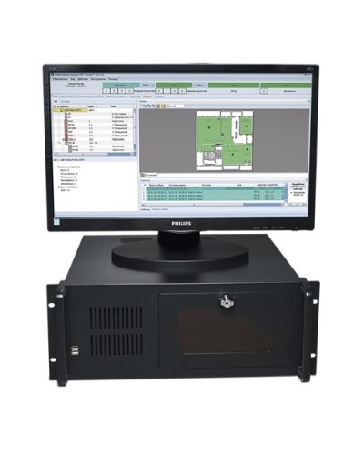 Центральный прибор индикации и управления ЦПИУ Рубеж исп.2 в Липецке Адресная система пожарной сигнализации РУБЕЖ Pintop.ru