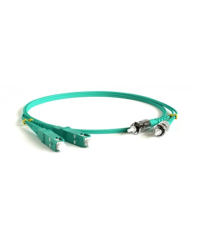 Патч-корд волоконно-оптический Hyperline FC-D2-503-FC/PR-ST/PR-H-3M-LSZH-AQ в Липецке Патч-корды оптические Pintop.ru