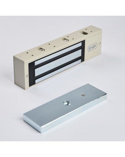 R-Lock RL-EM500-L0G - Электромагнитный замкок, 500кг, DC12/24B, цвет серый, RAL7032 (галечный серый) в Липецке Электромагнитные замки Pintop.ru