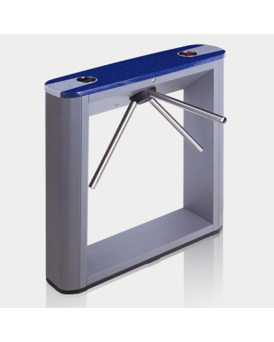 Турникет тумбовый электромеханический с планками антипаника, синей крышкой PERCo-TTD-03.1S (планки антипаника, синяя крышка) в Липецке Турникеты Pintop.ru