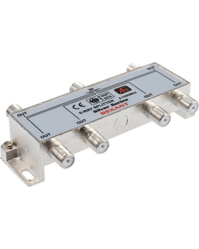 Делитель ТВх6 под F-разъем, 5-1000МГц, Silver (7 F-разъемов в комплекте) REXANT 05-6104 в Липецке Системы видеонаблюдения Pintop.ru