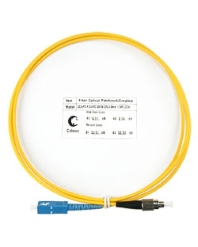 Шнур оптический simplex SC-FC 9/125 SM 1.5 м LSZH в Липецке Патч-корды оптические Pintop.ru