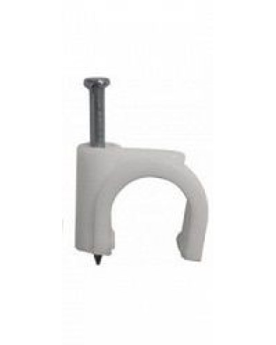 Скоба пластиковая с гвоздем (клипса), макс. Диаметр Hyperline (GC-1C) в Липецке Держатели, клипсы, скобы Pintop.ru