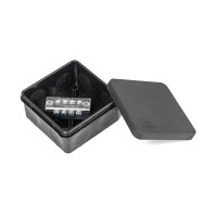 Коробка распред. двухкомп. (HF) 80х80х40 черная Промрукав (PR80.0169)