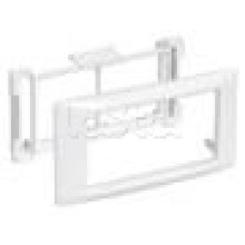 Рамка и суппорт на 4 модуля 45×45 IEK CKK-40D-RSU4-075-K01