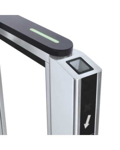 Передняя панель скоростного прохода PERCo-ST-11 со встроенным сканером штрихкода PERCo-FP11Q.1 в Липецке Ограждения Pintop.ru