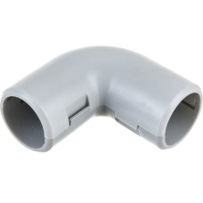 CI25G Угол 90 гр.(2част.) для труб D25мм, цвет белый (1уп = 25шт) Экопласт (41225-25W)