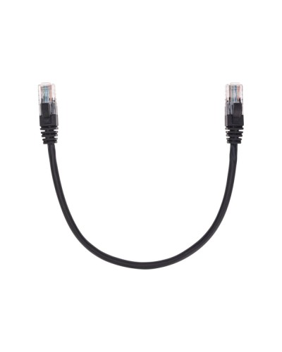 Патч-корд U/UTP, CAT 5e, RJ45-RJ45, 26AWG, LSZH, черный, 0,3м REXANT 02-0102-03 в Липецке Патчкорды (медные) Pintop.ru