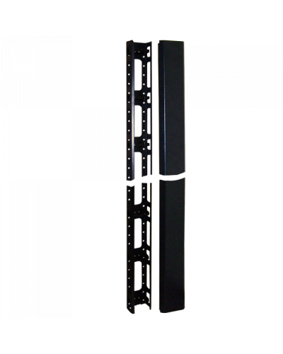 Кабельный органайзер вертикальный, 42U, металл, 2 шт., черный TWT (TWT-CBB-ORG42U) в Липецке Кабельные органайзеры Pintop.ru