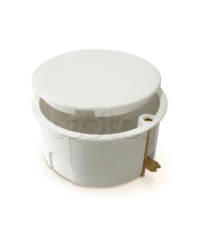 Коробка установочная для полых стен, с крышкой, с саморезами, металлические лапки d80x40 IEK КМ41024 (UKG01-080-040-000-M) в Липецке Распределительные коробки Pintop.ru