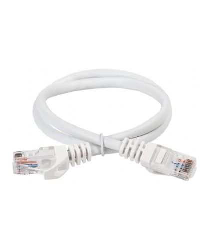 ITK Коммутационный шнур (патч-корд) кат.5Е UTP 5м белый (PC08-C5EU-5M) в Липецке Патч-корды и пигтейлы Pintop.ru