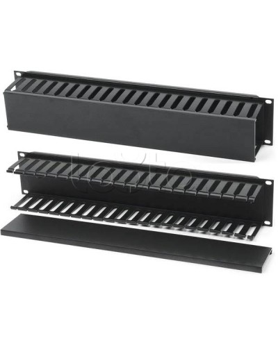 Организатор кабельный с крышкой, 19 Hyperline (CM-2U-PL-COV) в Липецке Аксессуары для кабель-канала Pintop.ru