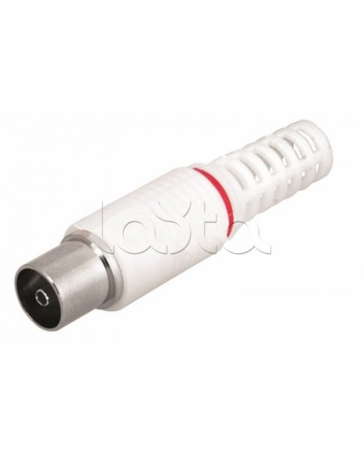 Разъем гнездо TV без пайки белый (100шт/уп) REXANT 05-2043 в Липецке Коннекторы Pintop.ru