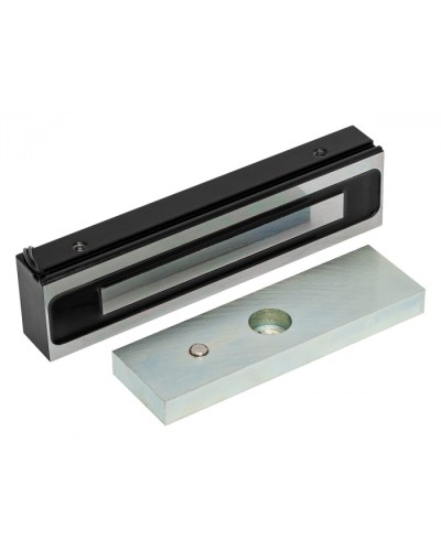 Электромагнитный замок AccordTec ML-200K-3 Premium Black с уголком в Липецке Электромагнитные замки Pintop.ru