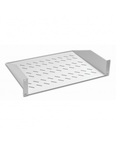 Полка консольная 19, 2U глубина 350мм, нагрузка до 25 кг, сер. Datarex DR-412210 в Липецке Полки для шкафов и стоек Pintop.ru