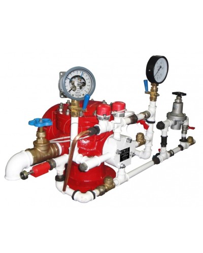 Узел управления спринклерный воздушный в комплекте с акселератором Спецавтоматика УУ-С100/1,6В3-ВФ.О4-01 в Липецке Устройства пуска водяного пожаротушения Pintop.ru