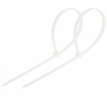 Хомут-стяжка нейлоновый 5х400 мм белый (100шт/уп) REXANT 07-0400