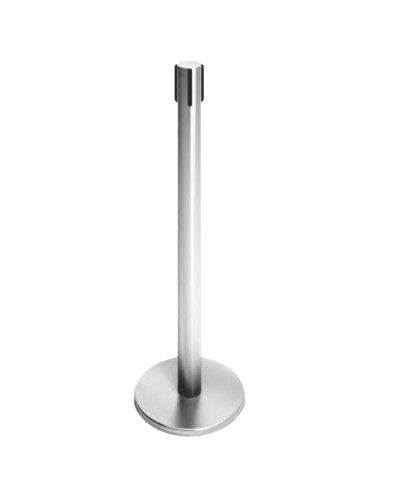 Стойка ограждения передвижная с ремнем (5 метров черный с тормозом) Oxgard ВЗР2387.03 в Липецке Ограждения Pintop.ru