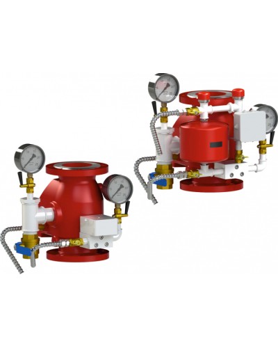 Узел управления спринклерный водозаполенный Спецавтоматика УУ-С80/1,6В-ВФ.О4-01 Прямоточный-80 (с камерой задержки) в Липецке Устройства пуска водяного пожаротушения Pintop.ru