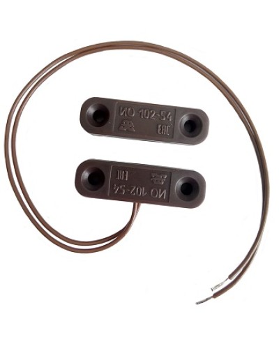 Извещатель охранный точечный магнитоконтактный Магнито-контакт ИО 102-54 (корпус ABS пластик) (Коричневый) в Липецке Извещатели охранные Pintop.ru