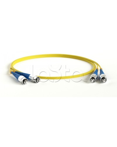 Патч-корд волоконно-оптический Hyperline FC-D2-9-LC/UR-LC/UR-H-1.5M-LSZH-YL в Липецке Патч-корды оптические Pintop.ru