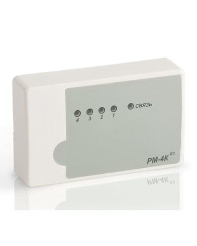 Модуль релейный адресный Рубеж РМ-4К-R3 в Липецке Адресная система пожарной сигнализации РУБЕЖ Pintop.ru