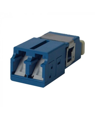 Адаптер оптический LC SM, со шторкой, корпус SC, дуплексный LANMASTER (LAN-2LCS/SH-AM-SM) в Липецке Проходные адаптеры и розетки оптические Pintop.ru