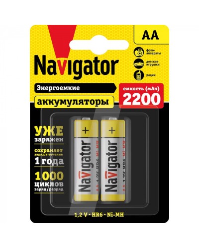 Аккумулятор Navigator 94 785 NHR-2200-HR6-RTU-BP2 в Липецке Электротехническое оборудование Pintop.ru