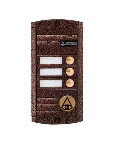 Видеопанель вызывная накладная цветная на 3 абонента с Proxy-считывателем Activision AVP-453 Proxy (PAL, антик) в Липецке Вызывные видеопанели малоабонентные Pintop.ru