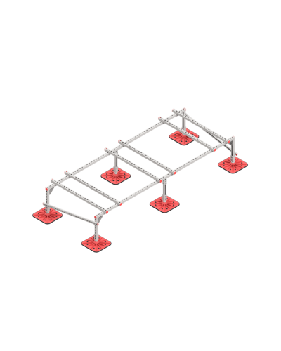 Опорная конструкция для установки оборудования TECHNORAPTOR FOOT 3000х1200 тип 2 HD КМ-профиль (KM-TR-F-SSEI-3000-1200-2 HD) в Липецке Системы видеонаблюдения Pintop.ru