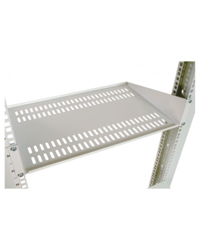 Полка перфорированная консольная 2U, глубина 300 мм черный ЦМО МС-30-9005 в Липецке Полки для шкафов и стоек Pintop.ru