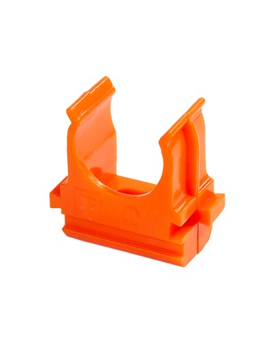 Крепёж-клипса для труб АБС-пластик оранжевая д25 (100шт/1000шт уп/кор) Промрукав (PR13.0065) в Липецке Держатели, клипсы, скобы Pintop.ru