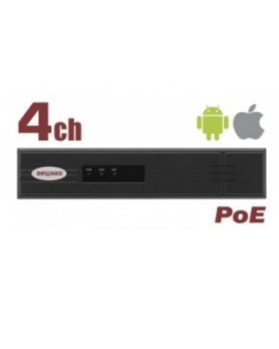 IP-видеорегистратор 4-х канальный Beward BK0104H2-P4 в Липецке Системы видеонаблюдения Pintop.ru