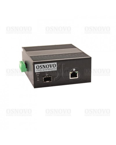Медиаконвертер Gigabit Ethernet с поддержкой PoE OSNOVO OMC-1000-11HX/I в Липецке Медиаконвертеры Pintop.ru