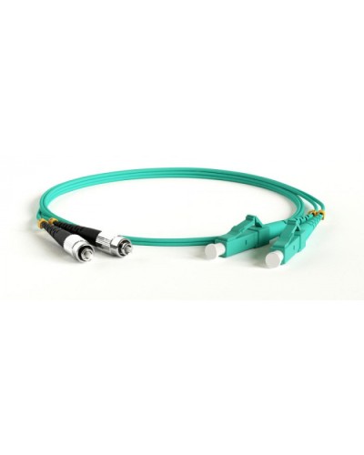 Патч-корд волоконно-оптический Hyperline FC-D2-503-FC/PR-SC/PR-H-50M-LSZH-AQ в Липецке Патч-корды оптические Pintop.ru