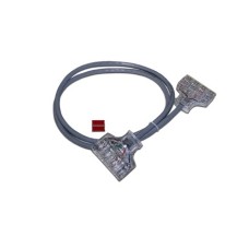 Патч-корд 110 тип - 110 тип, 1 пара, категория 6, 1 м, серый LANMASTER LAN-P4-P4-1.0/6